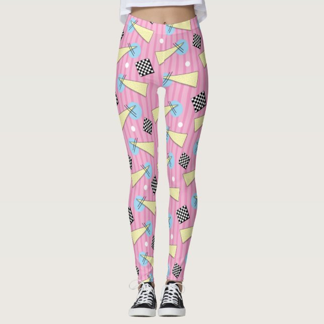 Adorables Synthwave/Vaporwave Style Leggings Yoga (Devant)