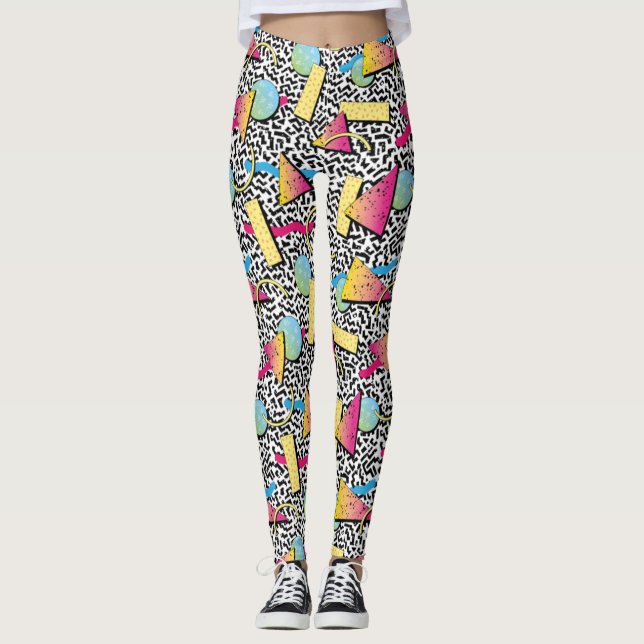 Adorables Synthwave/Vaporwave Style Leggings Yoga (Devant)