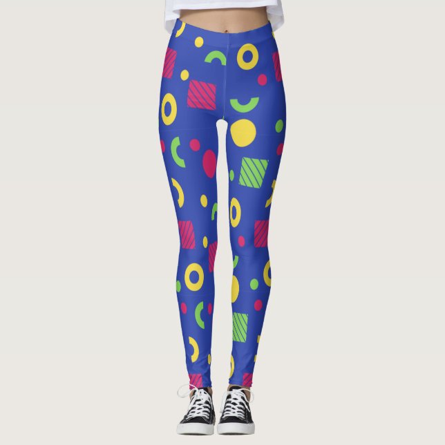 Adorables Synthwave/Vaporwave Style Leggings Yoga (Devant)