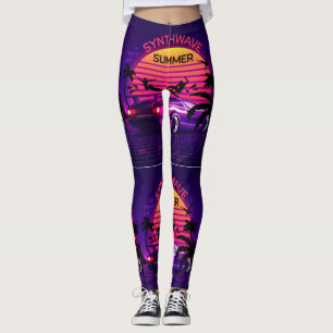 Adorables Synthwave/Vaporwave Style Leggings Yoga