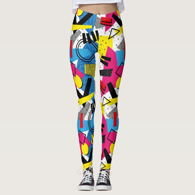 Adorables Synthwave/Vaporwave Style Leggings Yoga (Devant)
