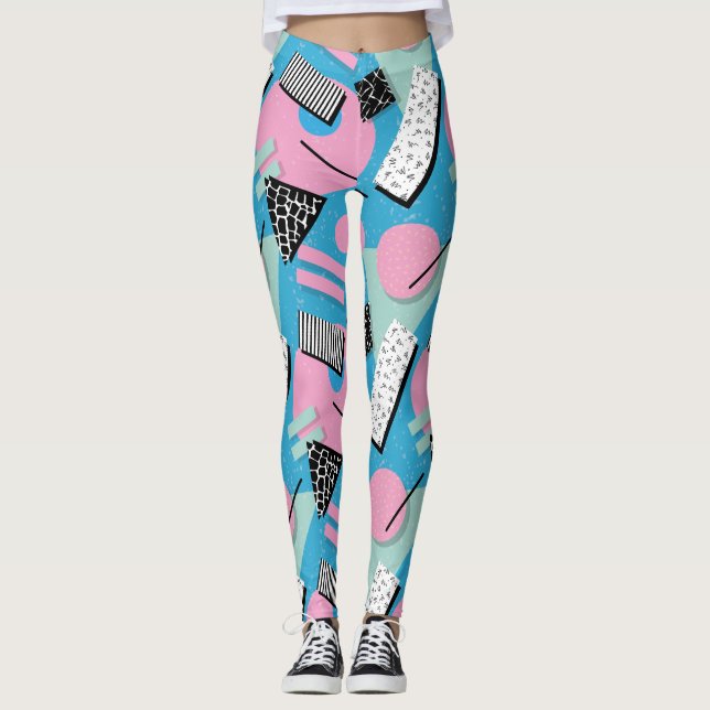Adorables Synthwave/Vaporwave Style Leggings Yoga (Devant)