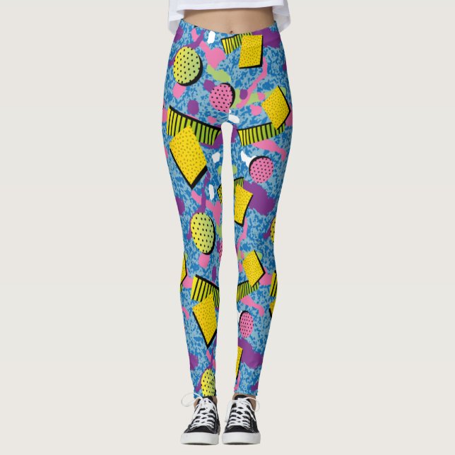 Adorables Synthwave/Vaporwave Style Leggings Yoga (Devant)
