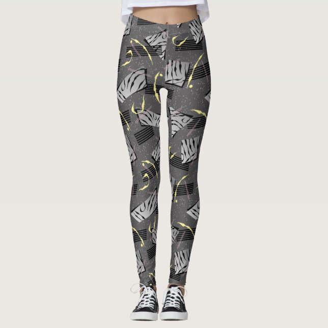 Adorables Synthwave/Vaporwave Style Leggings Yoga (Devant)