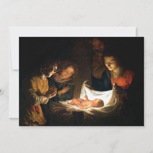 Adoration de l'Enfant Jésus - Honthorst (Devant)