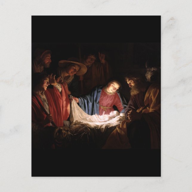 Adoration des bergers par Gerard van Honthorst (Devant)