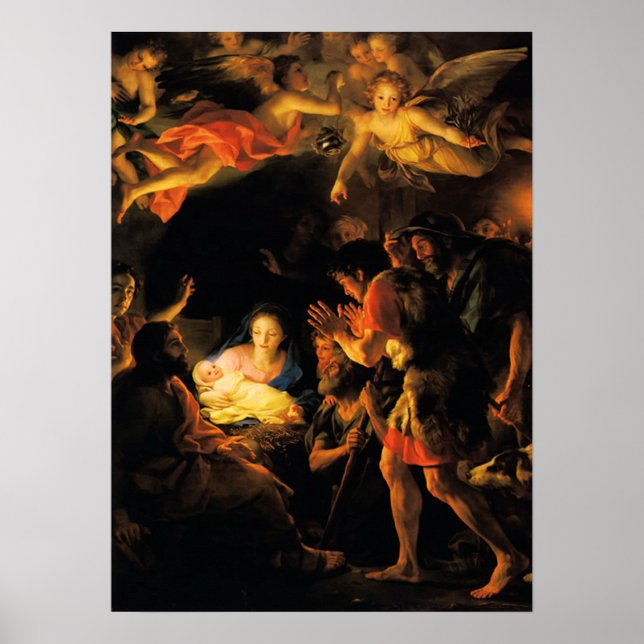Adoration of the Shepherds Nativity Poster (Devant)