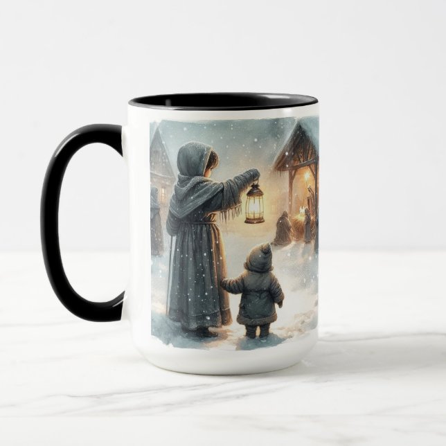 Adore-Lui Nativité Christmas Coffee Mug (Gauche)