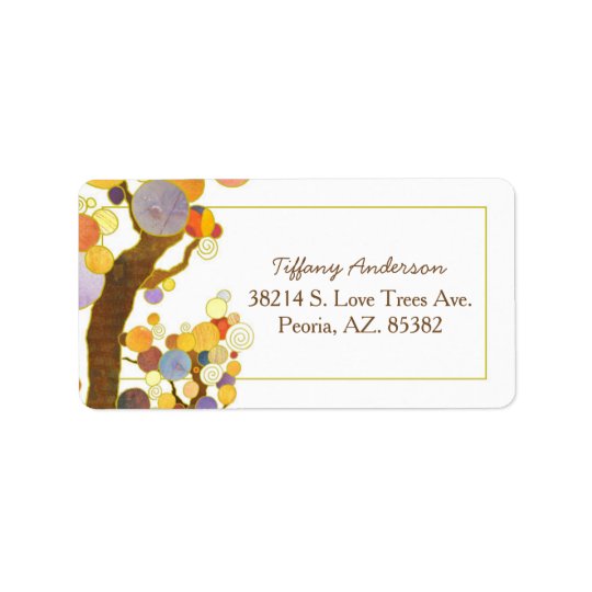 Adresse de Bohème de mariage de style Étiquettes D’adresse
