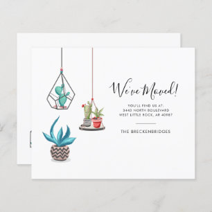 Adresse de déplacement budgétaire Faire-part Boho 