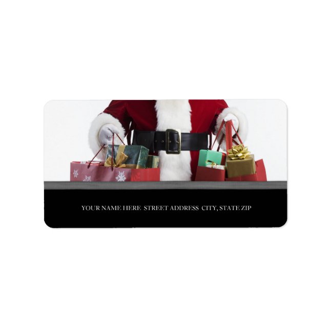 Adresse de Noël Étiquettes (Devant)