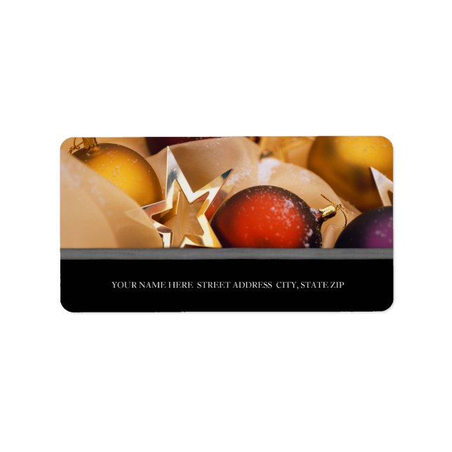 Adresse de Noël Étiquettes (Devant)