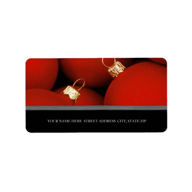 Adresse de Noël Étiquettes (Devant)