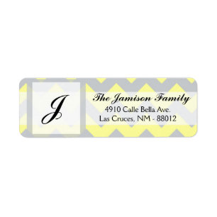 Adresse de retour de .75"x2.25" Étiquette Chevron