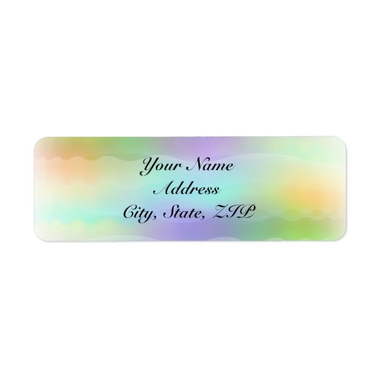 Adresse de retour de jeunes mariées en pastel étiquettes d’adresse retour