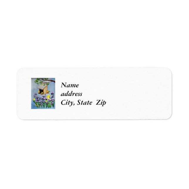 Adresse de retour de la finition jaune Étiquette (Devant)