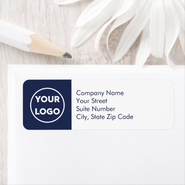 Adresse de retour de l'entreprise Étiquettes de vo (En situation)