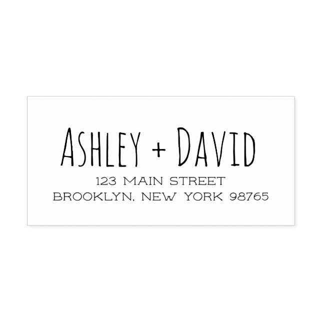 Adresse de retour manuscrite tampon (Impression)