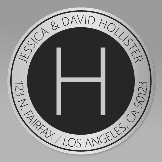 Adresse de retour ou Étiquette de produit Faux Arg (Créateur téléchargé)