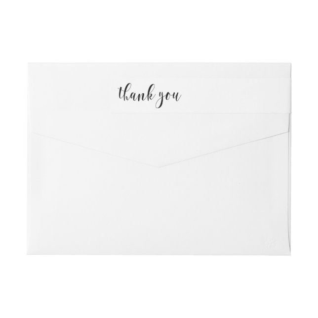 Adresse de retour Wraparound Étiquette Mariage Mer (Dos)