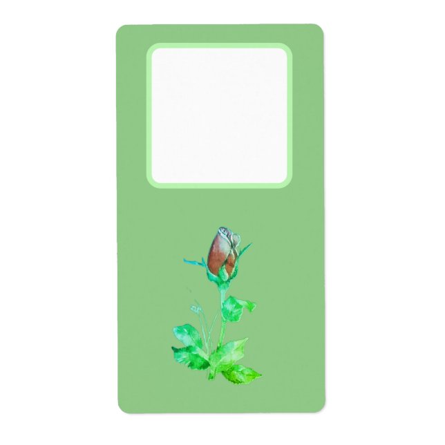 Adresse expédition étiquette style de fleur design (Devant)