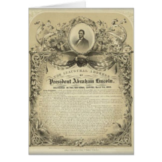 Adresse inaugurale de Lincoln d'abe de président