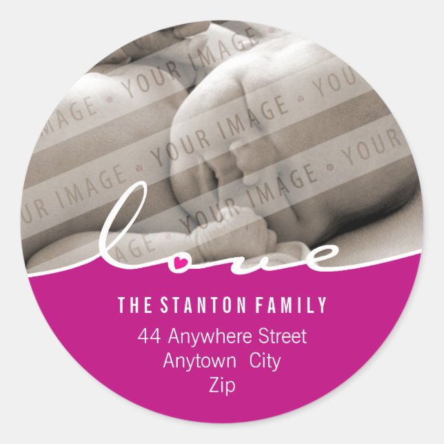 ADRESSE PHOTOGRAPHIQUE STICKER :: amour diviser 4 (Devant)