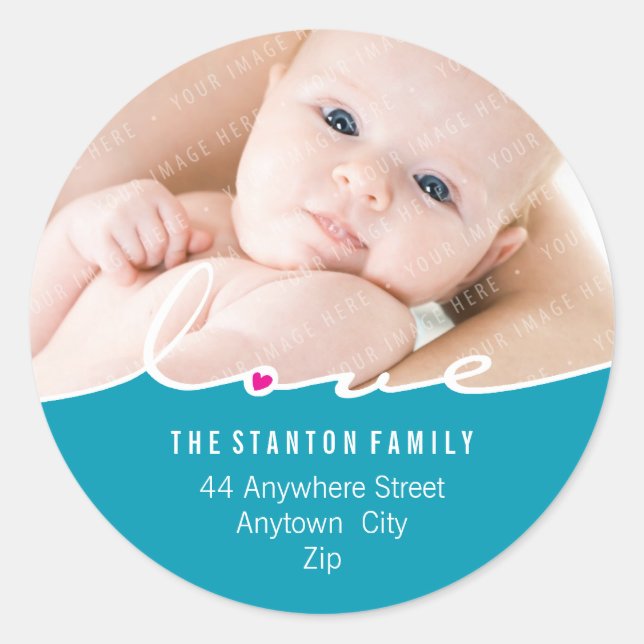 ADRESSE PHOTOGRAPHIQUE STICKER :: clivage d'amour  (Devant)