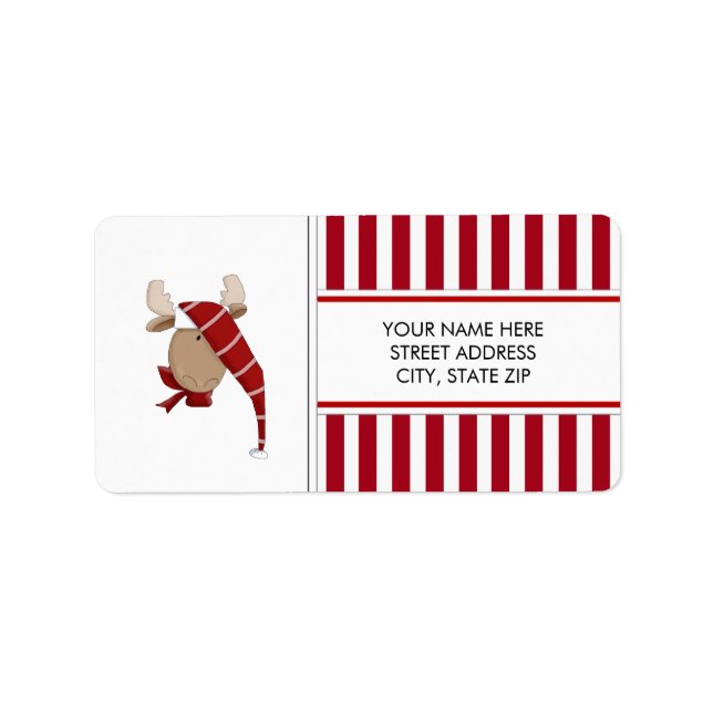 Adresse postale de Noël Étiquettes (Devant)