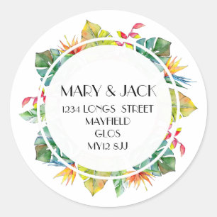 ADRESSE STICKER TROPICAL