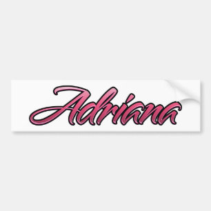 Adriana décoloré autocollant sticker rose