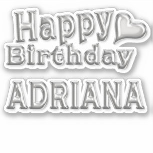 Adriana Happy Birthday Autocollants
