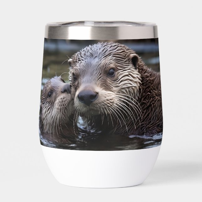 **"Adrift in Love : Mummy and Baby Otter"** (Arrière)