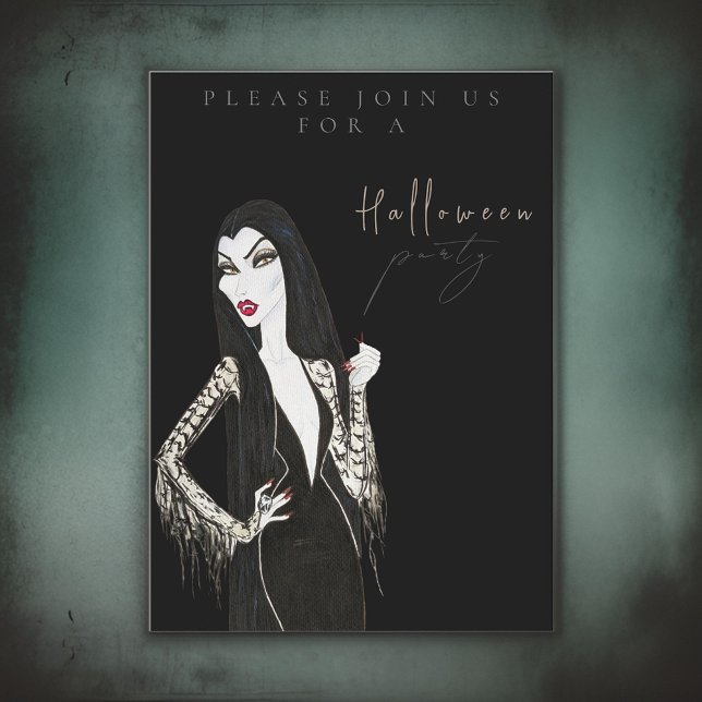 Adulte Adulte Halloween Fête Invitation (Créateur téléchargé)