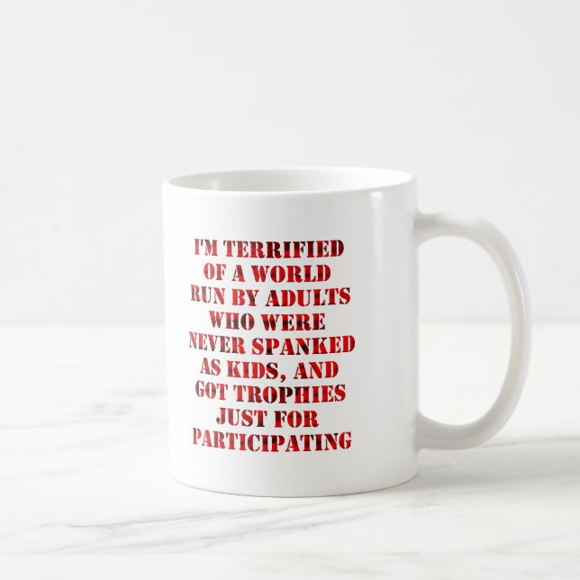Adultes puérils Mug drôle (Droite)