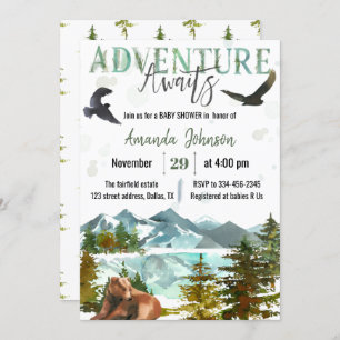 Adventure Attend Baby shower Invitation