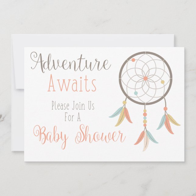 Adventure Attend Baby shower Invitation (Devant)