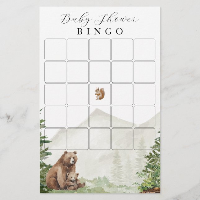 Adventure Attend Bingo Baby shower Neutre Genre (Devant)