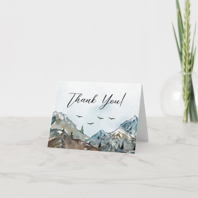 Adventure Attend Carte de remerciements Baby showe (Devant)