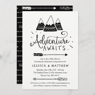 Adventure Await Baby Shower Invitations