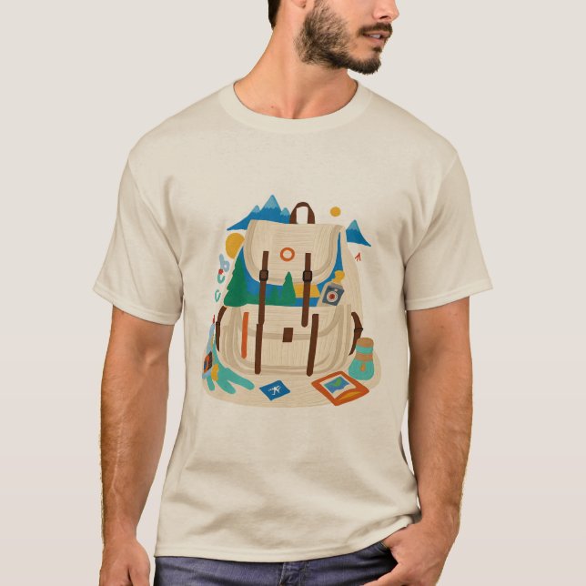 Adventure Await - Explorez le T-shirt mondial (Devant)