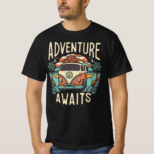 Adventure Await Funny Tshirt (Devant)