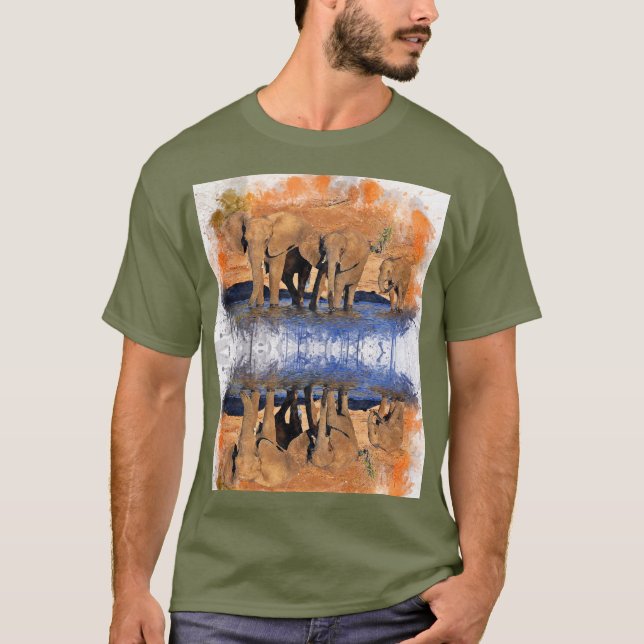 Adventure Await : Jungle Safari T-Shirt Homme (Devant)