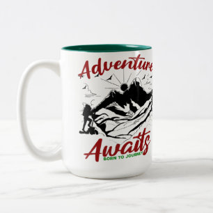 Adventure Await Mug Motivational Travel Citation C