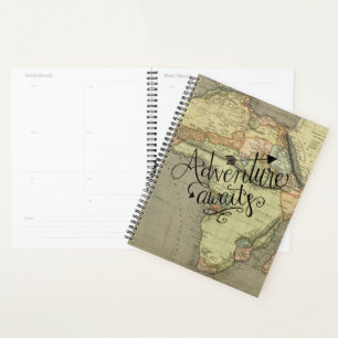 Adventure Await Old World Map Planner