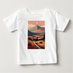 Adventure Await : T-shirt enfant avec Mountain Lan