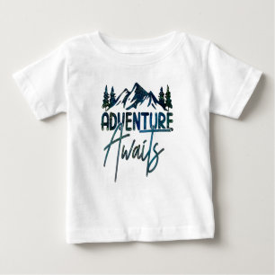 Adventure Await, T-shirt Mountain Baby