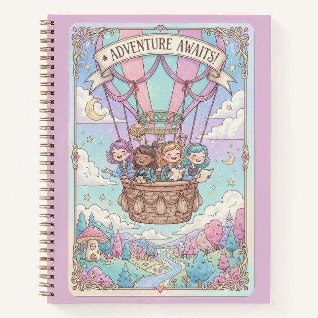 Adventure Awaits Hot Air Balloon & Friends Journal (Devant)