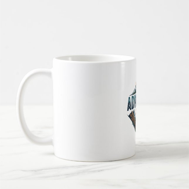 Adventure Awaits Peaks & Valleys Coffee Mug (Gauche)