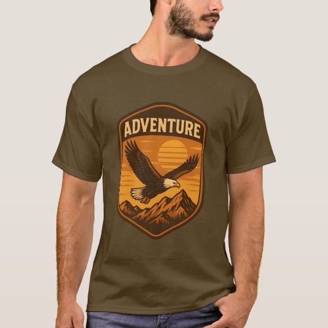 Adventure Men's Basic T-Shirt (Devant)